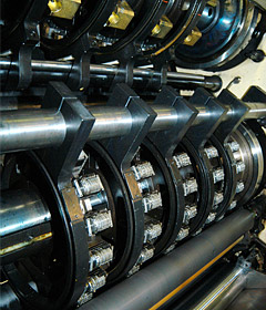 Photo of a serial number printing machine.