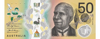 Image of second polymer series fifty dollar note