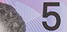 Part of $5 Banknote